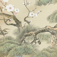 紗：糸入りふすま「松竹梅」伝統柄の襖