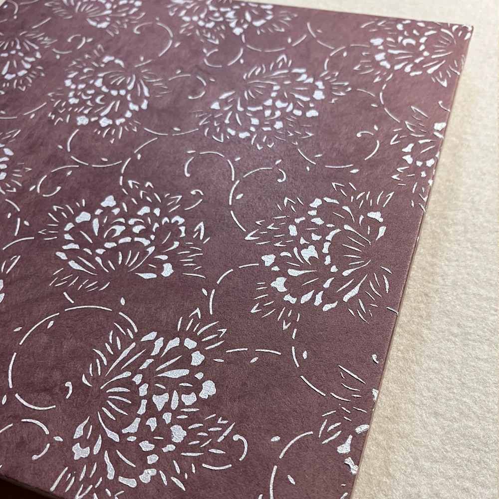 伊勢型紙・牡丹 斜め