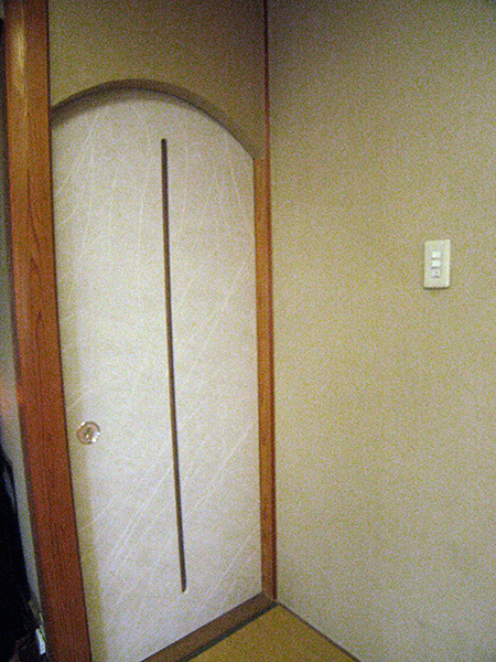 越前手漉き和紙・本鳥の子　交煌線の襖