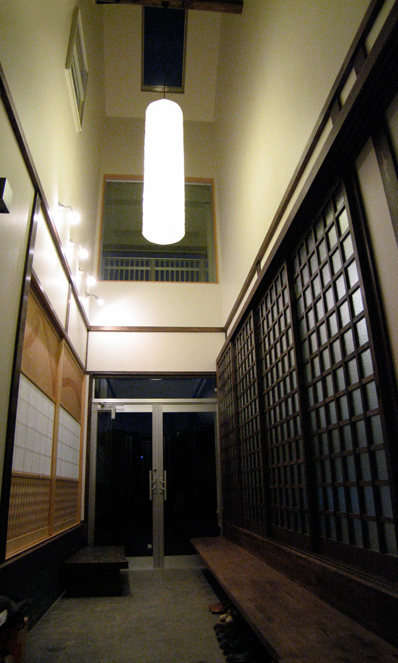 網代網の幅広建具