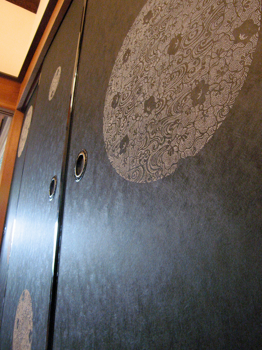 国産楮和紙墨染め